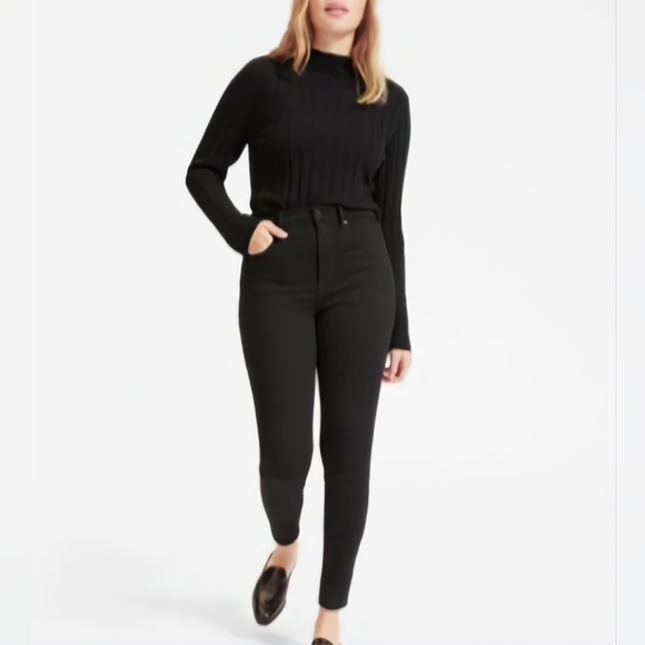 Everlane black high-rise skinny jeans - Picture 1 of 6